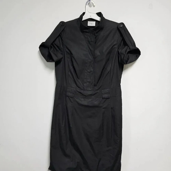 AKRIS punto black 12 shirt dress - Picture 5 of 14